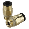 John Guest® Brass SuperThread Straight Adaptor 8mm x 1/4"BSP - Pack of 2