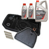 Comma Automatic Gearbox Easy Change Filter Service Kit + Comma MVATF for Discovery 3, includes filter service kit, transmission fluid, and oil pan for vehicle maintenance.