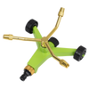 3-Arm Brass Sprinkler with Metal Wheeled Base