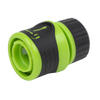 Soft-Touch Hose Connector With Water Stop & Lock 1/2"-5/8"