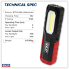 Rechargeable Inspection Light 3W COB & 2W SMD LED