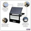Extra-Slim Solar Floodlight with Wall Bracket 30W SMD LED