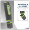 Rechargeable 360° Inspection Light 15W & 3W SMD LED - Green