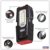 Wireless Rechargeable Inspection Light 3W COB & 1W SMD LED