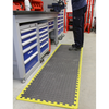 Interlocking EVA Foam Workshop Mat Set with Hi-Vis Edges 1240 x 1825mm