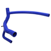 Britpart Silicone Coolant Hose Kit for Discovery 2 Td5, blue silicone radiator hose with multiple connection points.
