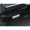 Britpart Front Bumper With LED Daytime Running Lights DRL for Defender, a black bumper with integrated LED daytime running lights for enhanced visibility and vehicle protection.
