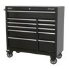 Premier Heavy-Duty Extra-Wide Rollcab 11 Drawer 1055mm - Black