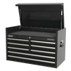 Premier Heavy-Duty Topchest 915mm 8 Drawer - Black