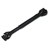 Hardy Spicer Wide Angle Front Propshaft for Defender 300TDi Td5, black front Propshaft for off-road vehicle with universal joints at both ends.