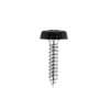 Numberplate Screw with Plastic Enclosed Head 4.8 x 24mm, Black - Pack of 50