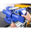 Quick Action Cast Iron Vice with Swivel Base 200mm