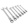 Flexi-Head Combination Ratchet Spanner Set 7pc