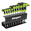 Siegen T-Handle Ball-End Hex Key Set 10pc