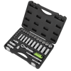 Siegen Extendable Ratchet Socket Set 3/8"Sq Drive 34pc