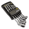 Siegen Flexi-Head Double End Ratchet Ring Spanner Set 6pc