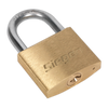 Siegen Brass Body Padlock with Brass Cylinder 40mm