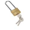 Siegen Brass Body Padlock with Brass Cylinder Long Shackle 40mm