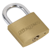 Siegen Brass Body Padlock with Brass Cylinder Keyed Alike - Pack of 4
