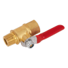 Lever Ball Valve 1/4"BSPT Male x 1/4"BSP Female