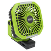 4-Speed Portable Clip Fan with Worklight 8"