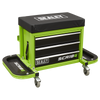 Mechanic's Utility Seat & Toolbox - Green