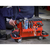 Mechanic's Utility Seat & Toolbox - Red