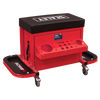 Mechanic's Utility Seat & Toolbox - Red
