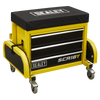 Mechanic's Utility Seat & Toolbox - Yellow