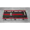 36" Deluxe American-Style Creeper with Steel Frame & 6 Wheels - Red