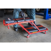 Steel Creeper/Seat with 7 Wheels & Adjustable Head Rest