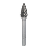 Arc Pointed Nose Tungsten Carbide Rotary Burr 10mm