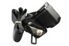 Direct Replacement Front Right Seat Belt Assembly for Defender Td5 Hardtop (2001-2006), black vehicle seatbelt with retractor mechanism and mounting hardware.
