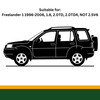 Suitable for Freelander 1 1996-2006, 1.8, 2.0TD, 2.0TD4, NOT 2.5V6