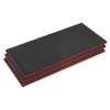 Easy Peel Shadow Foam® 1200 x 550 x 30mm, Red/Black - Pack of 3