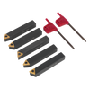 Indexable Lathe Turning Tool Set 8mm 5pc