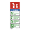 Worksafe® Powder Fire Extinguisher Safety Sign - Rigid Plastic