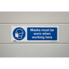 Worksafe® Masks Must Be Worn Safety Sign, Rigid Plastic - Pack of 10