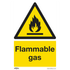 Worksafe® Flammable Gas Safety Sign - Rigid Plastic