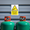 Worksafe® Danger Propane Cylinders Safety Sign - Self-Adhesive Vinyl - SS62V10