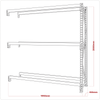2-Level Tyre Rack Extension 200kg Capacity Per Level