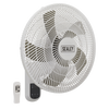 3-Speed Wall Fan with Remote Control 18" 230V