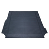 Britpart Rubber Loadspace Boot Mat Half Length for Discovery 4, black rubber cargo liner with textured surface and moulded edges.