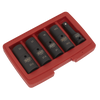 Double Ended Impact Socket Set 1/2"Sq Drive 5pc