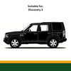 OEM Parts Steering Rack Track Tie Rod End Repair Kit, components including rubber boots, tie rods, and mounting hardware for Land Rover Discovery 3.