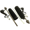 OEM Parts Steering Rack Track Tie Rod End Repair Kit, components including rubber boots, tie rods, and mounting hardware for Land Rover Discovery 3.