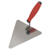 Stainless Steel Triangular Brick Trowel with Rubber Handle 180mm