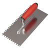 Stainless Steel 6mm Notched Trowel with Rubber Handle 270mm