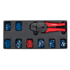 Premier Ratchet Crimper & Assorted Insulated Terminal Set with Tool Tray 325pc