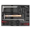 Premier Pry Bar, Hammer & Hacksaw Set with Tool Tray 6pc